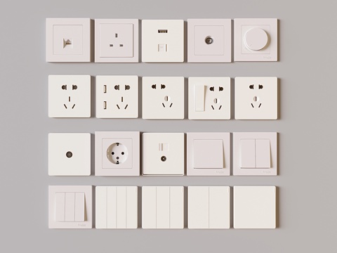 Switch socket panel network cable socket