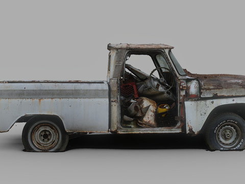 Abandoned parts truck