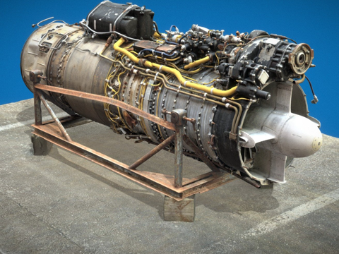 Old Turbine Engine Generator