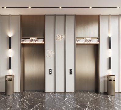 modern elevator hall