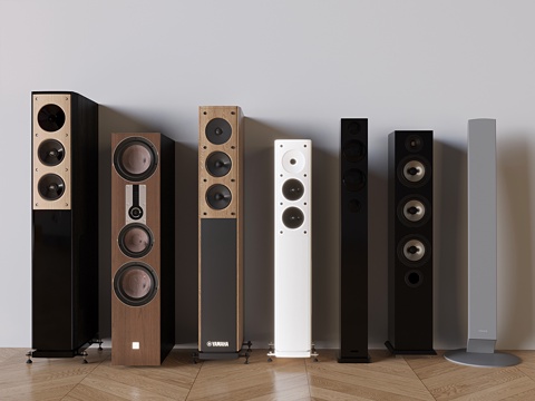 Floor-standing stereo subwoofer