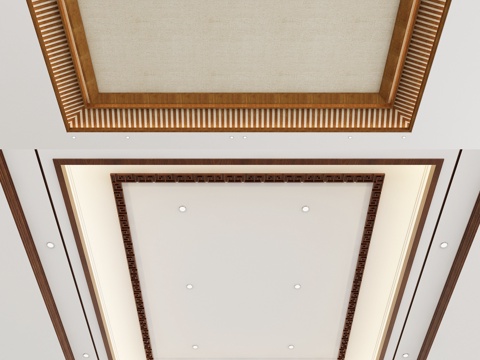 New Chinese-style Ceiling Living Room Ceiling Square Ceiling