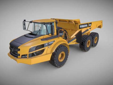 Volvo A40G engineering truck transporter