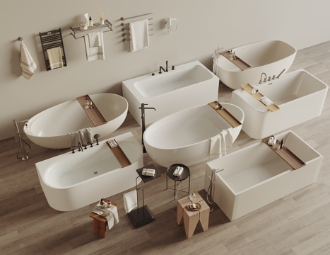 Separate Bathtub Ceramic Bathtub