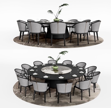 New Chinese Round Dining Table and Chair