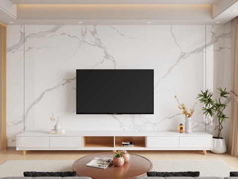 Modern Wall TV background