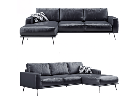 Leather Sofa Corner Sofa Multiplayer Sofa