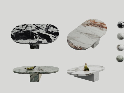 Marble coffee table