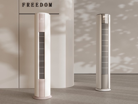 Intelligent vertical cylindrical air conditioner