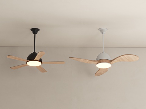 Quiet fan lamp