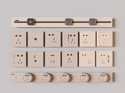 Switch socket panel network cable socket