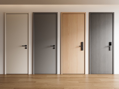 Modern Room Door Bedroom Door Wooden Door Solid Wood Door Flat Door