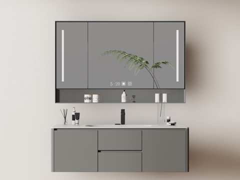 Modern Basin Cabinet Bathroom Cabinet Wash Cabinet Mirror Cabinet