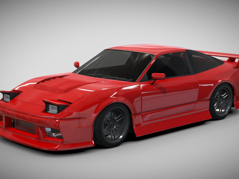 Nissan 180SX modified car sports car