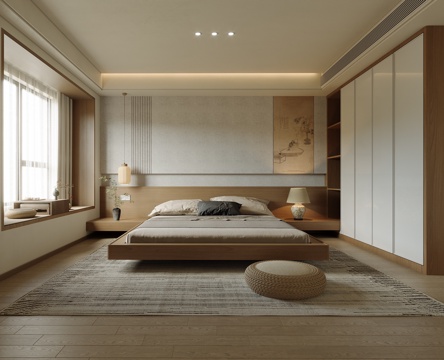 New Chinese-style master bedroom