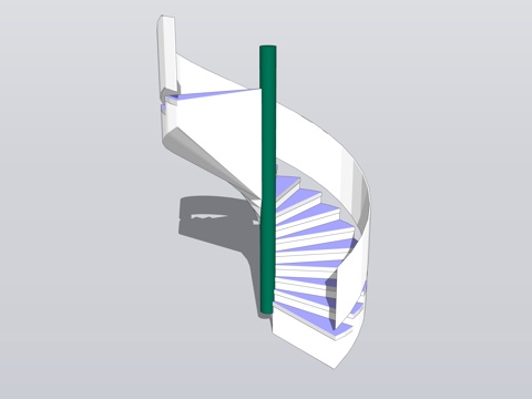 Handrail Rotating Stairs