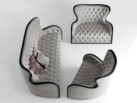 European-style multi-person sofa