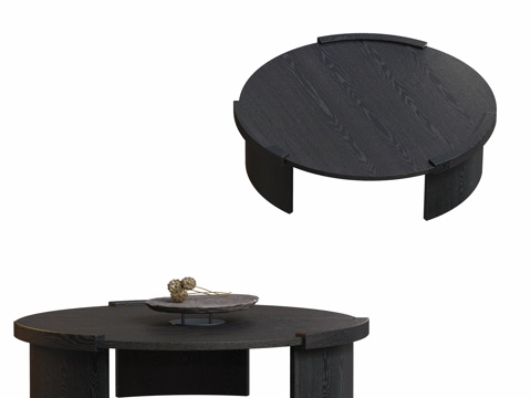 Modern round coffee table