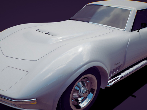 Chevrolet Corvette 1970Stingray Sci-Fi Car