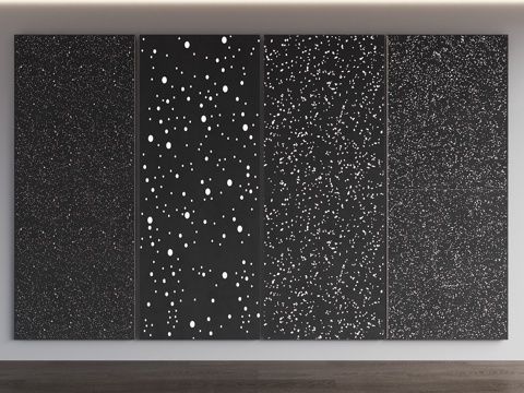 Transparent cement wall Transparent starry sky Wall