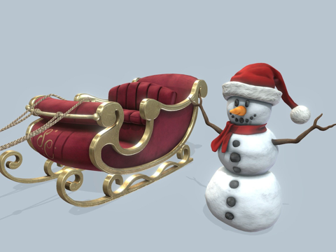 Christmas decorations Sleigh Snowman