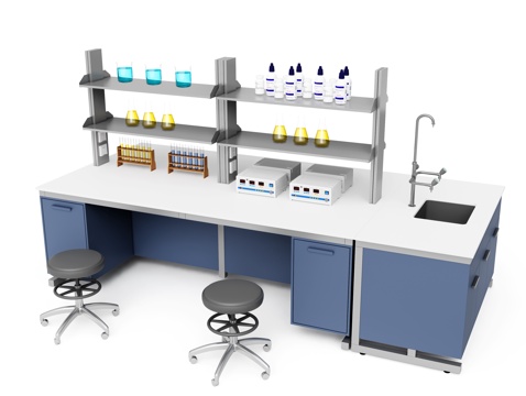 Modern experimental table test bench console