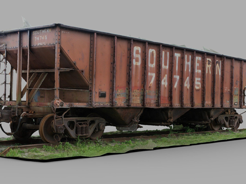 Old Train Railcar