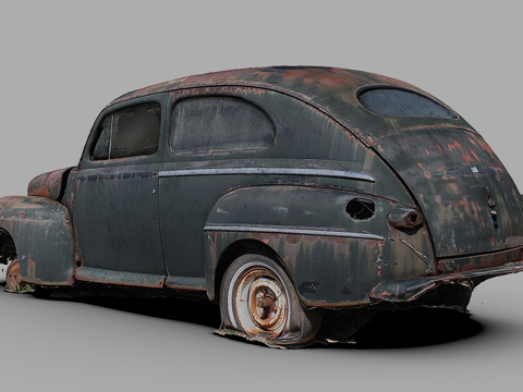 Rusty '40s cars