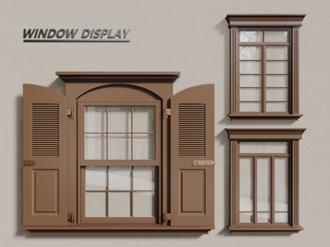 European-style single-window casement window floor-to-ceiling window