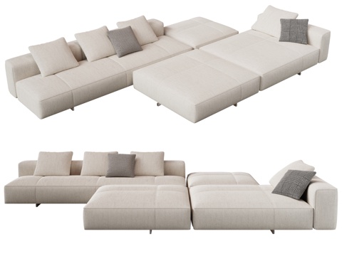 Minotti shaped sofa stitching sofa