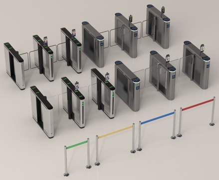 Security gate machine, access control machine, ticket checking machine, swing gate, induction door