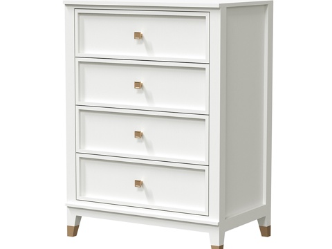 Cream Style Side Cabinet