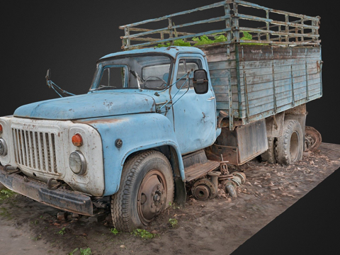 Truck with interior vegetable cart