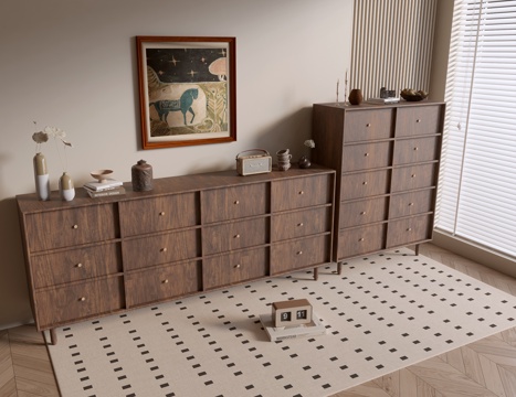 Antique Wooden Cabinet Bucket Cabinet