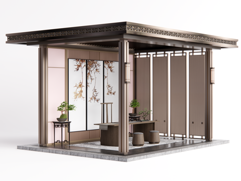 Neo-Chinese Style pavilion porch