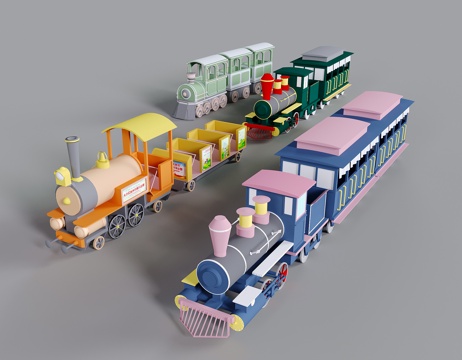 Modern Children's Train Sightseeing Train Playground Small Train Shopping Mall Tour Bus