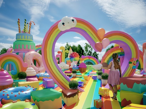 Children's amusement facilities clock point