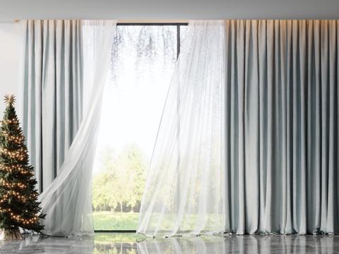 modern curtain gauze curtain