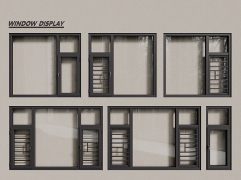 modern windows aluminum alloy windows casement windows floor-to-ceiling windows