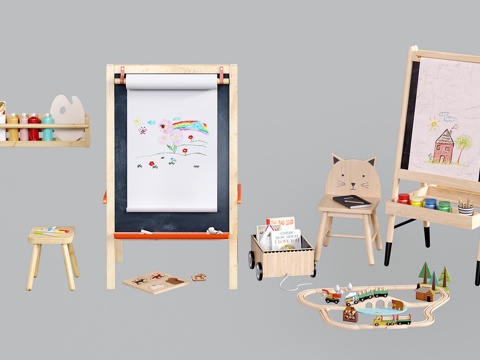 Modern drawing board blackboard writing board children's easel writing board