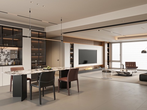 Modern Living&Dining Room