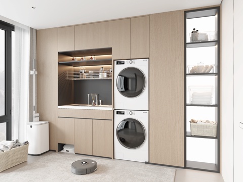 Modern Laundry Cabinet