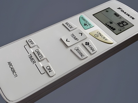 Air conditioning remote control