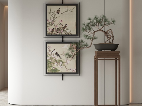 New Chinese Flower and Bird Painting Decorative Painting