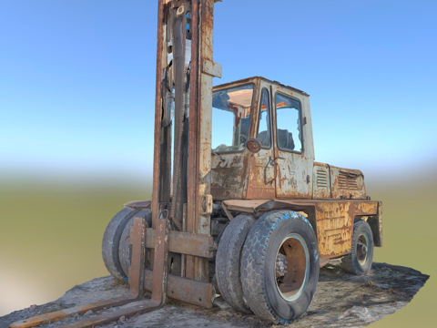 Old Rusty Forklift