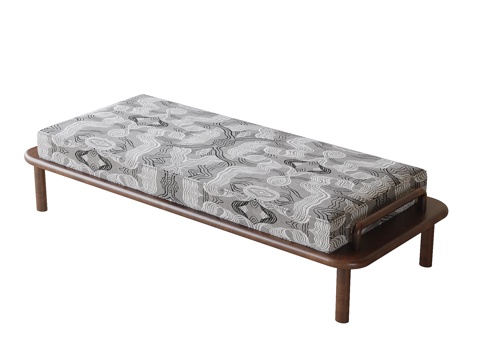 Neo-Chinese Style Bed End Stool Bench