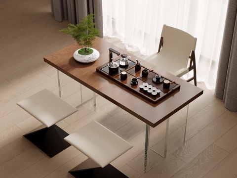 modern tea table and chair