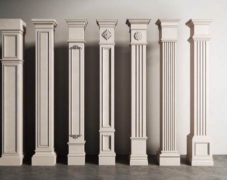 European Column Roman Column Square Column Gypsum Column