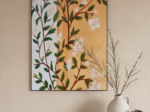 Modern plant painting decorative painting