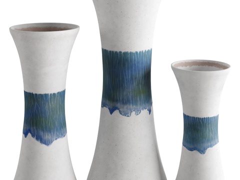 Bruno Gambone Ceramic Vase Utensils